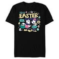 thumbnail image 1 of Disney Mickey Mouse and Minnie Mouse Hello Easter Retro - Short Sleeve Blended T-Shirt for Adults - Customized-Black, 1 of 5