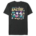thumbnail image 1 of Disney Mickey Mouse and Minnie Mouse Hello Easter Retro - Short Sleeve Blended T-Shirt for Adults - Customized-Dark Heather, 1 of 5