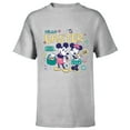 thumbnail image 1 of Disney Mickey Mouse and Minnie Mouse Hello Easter Retro - Short Sleeve T-Shirt for Kids - Customized-Athletic Heather, 1 of 5