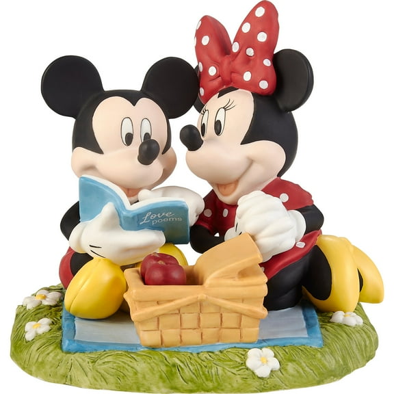 Precious Moments Life With You Is Always A Picnic Disney Mickey Mouse And Minnie Mouse Figurine, 1 Each