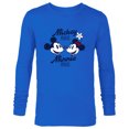 thumbnail image 1 of Disney Mickey Mouse and Minnie Mouse Together Retro Vintage - Long Sleeve T-Shirt for Men - Customized-Navy, 1 of 5