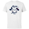 thumbnail image 1 of Disney Mickey Mouse and Minnie Mouse Together Retro Vintage - Short Sleeve Cotton T-Shirt for Adults - Customized-White, 1 of 5
