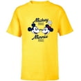 thumbnail image 1 of Disney Mickey Mouse and Minnie Mouse Together Retro Vintage - Short Sleeve T-Shirt for Kids - Customized-Yellow, 1 of 5
