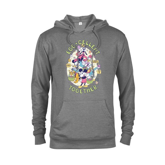 Disney Mickey Mouse and Pals Easter Egg-Cellent Together - Pullover Hoodie for Adults - Customized-Graphite Heather