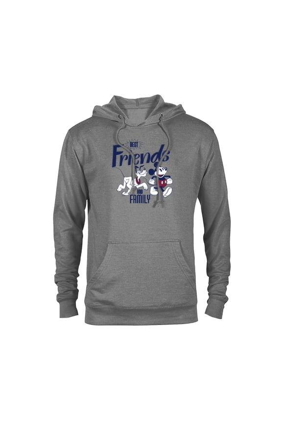 Mickey Mouse and Pluto Best Friends Retro Vintage - Pullover Hoodie for Adults - Customized-Athletic Heather