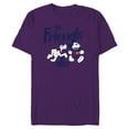 thumbnail image 1 of Disney Mickey Mouse and Pluto Best Friends Retro Vintage - Short Sleeve Blended T-Shirt for Adults - Customized-Purple, 1 of 5