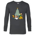 thumbnail image 1 of Disney Mickey Mouse and Pluto Christmas Letter to Santa - Long Sleeve T-Shirt for Men - Customized-Charcoal Heather, 1 of 5