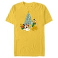 thumbnail image 1 of Disney Mickey Mouse and Pluto Christmas Letter to Santa - Short Sleeve Blended T-Shirt for Adults - Customized-Yellow, 1 of 5