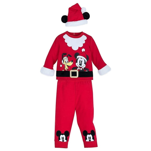 Disney Mickey Mouse and Pluto Santa Suit Set for Baby3-6 months
