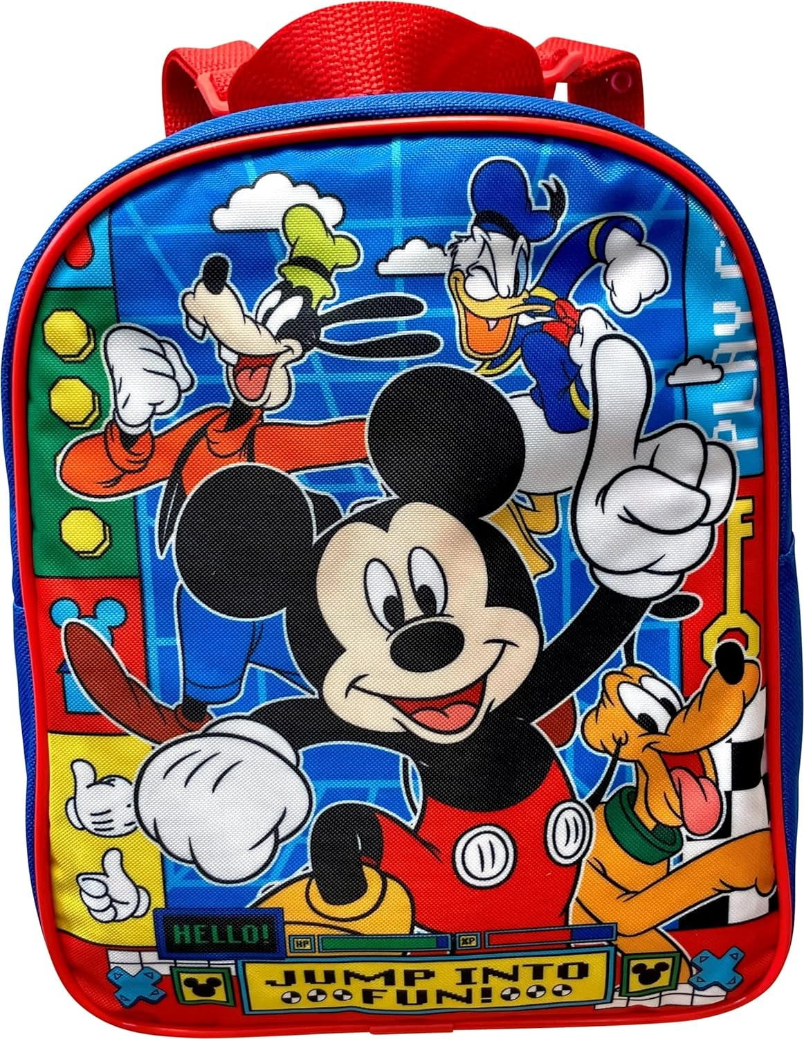 Disney Mickey Mouse by Ruz Kids Polyester Backpack with Zipper Closure ...