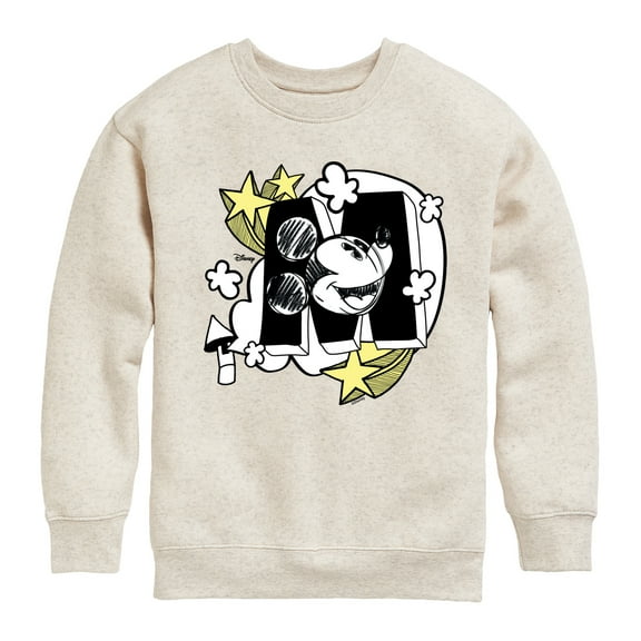 Disney - Mickey Mouse in the Clouds - Youth Crewneck Fleece Sweatshirt