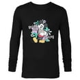thumbnail image 1 of Disney Mickey Mouse with Easter Bunny Rabbit Bring on Spring - Long Sleeve T-Shirt for Men - Customized-Black, 1 of 5