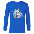 thumbnail image 1 of Disney Mickey Mouse with Easter Bunny Rabbit Bring on Spring - Long Sleeve T-Shirt for Men - Customized-Navy, 1 of 5