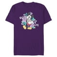thumbnail image 1 of Disney Mickey Mouse with Easter Bunny Rabbit Bring on Spring - Short Sleeve Blended T-Shirt for Adults - Customized-Purple, 1 of 5
