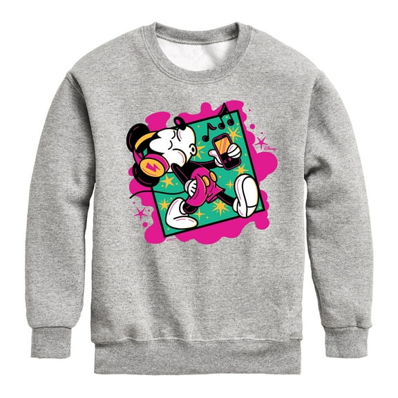 Disney - Mickey Music Stroll - Toddler & Youth Crewneck Fleece Sweatshirt