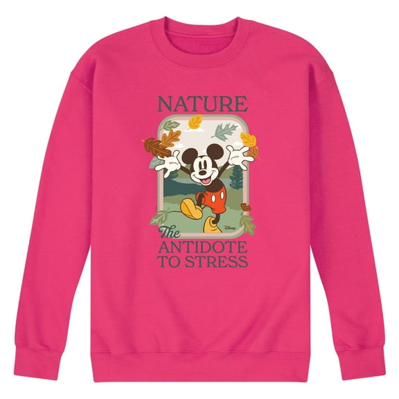Disney - Mickey Nature The Antidote To Stress - Men's Crew Fleece Sweatshirt
