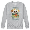 thumbnail image 1 of Disney - Mickey Nature The Antidote To Stress - Men's Crew Fleece Sweatshirt, 1 of 5