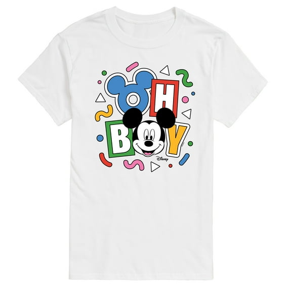 Disney - Mickey Oh Boy 90s - Men's Short Sleeve Graphic T-Shirt
