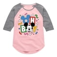 thumbnail image 1 of Disney - Mickey Oh Boy 90s - Toddler & Youth Girls Raglan Graphic T-Shirt, 1 of 4