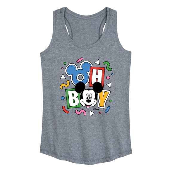 Disney - Mickey Oh Boy 90s - Women's Racerback Tank Top