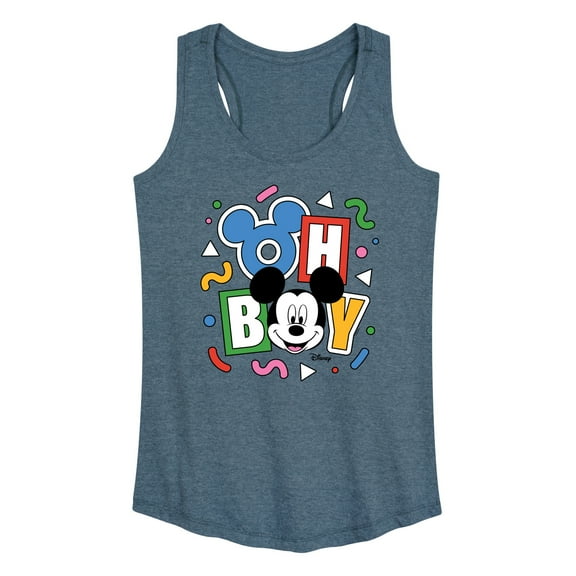 Disney - Mickey Oh Boy 90s - Women's Racerback Tank Top