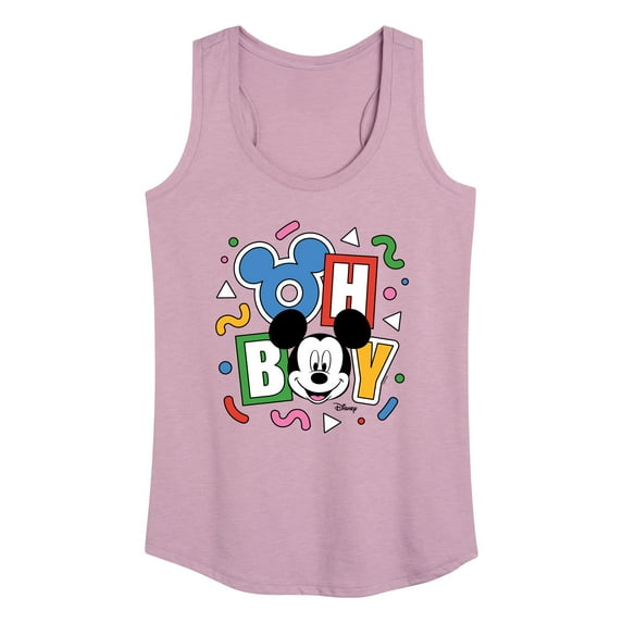 Disney - Mickey Oh Boy 90s - Women's Racerback Tank Top