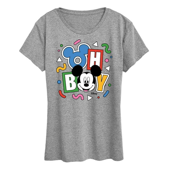 Disney - Mickey Oh Boy 90s - Women's Short Sleeve Graphic T-Shirt