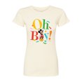 thumbnail image 1 of Disney - Mickey Oh Boy  - Juniors Fitted Graphic T-Shirt, 1 of 5
