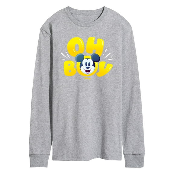 Disney - Mickey Oh Boy - Men's Long Sleeve Graphic T-Shirt