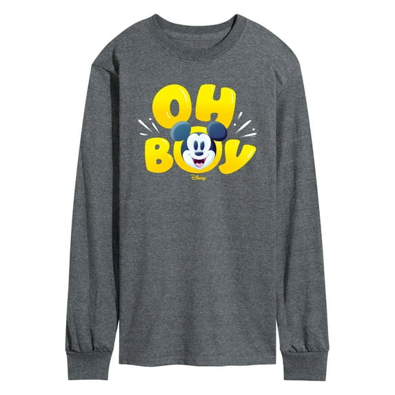 Disney - Mickey Oh Boy - Men's Long Sleeve Graphic T-Shirt