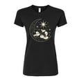 thumbnail image 1 of Disney - Mickey On Celestial Moon - Juniors Fitted Graphic T-Shirt, 1 of 5