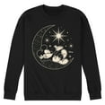 thumbnail image 1 of Disney - Mickey On Celestial Moon - Men's Crew Neck Fleece Pullover, 1 of 4