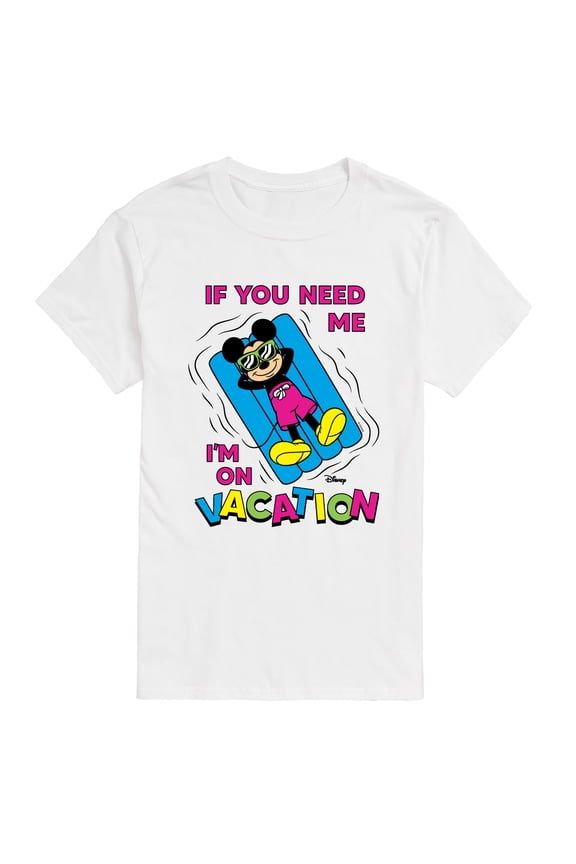 - Mickey On Vacation - Men's Short Sleeve Graphic T-Shirt