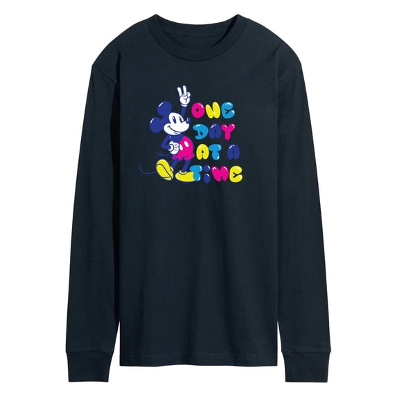 Disney - Mickey One Day At A Time - Men's Long Sleeve Graphic T-Shirt
