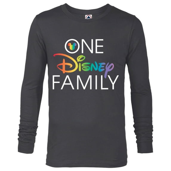 Disney Mickey One Disney Family Pride - Long Sleeve T-Shirt for Men - Customized-Charcoal Heather