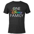 thumbnail image 1 of Disney Mickey One Disney Family Pride - Short Sleeve Blended T-Shirt for Adults - Customized-Black, 1 of 5