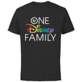 thumbnail image 1 of Disney Mickey One Disney Family Pride - Short Sleeve Cotton T-Shirt for Adults - Customized-Black, 1 of 5