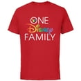 thumbnail image 1 of Disney Mickey One Disney Family Pride - Short Sleeve Cotton T-Shirt for Adults - Customized-Red, 1 of 5