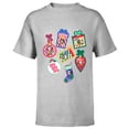 thumbnail image 1 of Disney Mickey & Pals Christmas Holiday Icon Sticker Style - Short Sleeve T-Shirt for Kids - Customized-Athletic Heather, 1 of 5