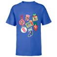 thumbnail image 1 of Disney Mickey & Pals Christmas Holiday Icon Sticker Style - Short Sleeve T-Shirt for Kids - Customized-Royal, 1 of 5