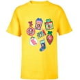 thumbnail image 1 of Disney Mickey & Pals Christmas Holiday Icon Sticker Style - Short Sleeve T-Shirt for Kids - Customized-Yellow, 1 of 5