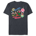 thumbnail image 1 of Disney Mickey & Pals Christmas Holiday Team Nice…and Naughty - Short Sleeve Blended T-Shirt for Adults - Customized-Navy Heather, 1 of 5