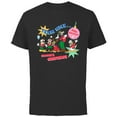 thumbnail image 1 of Disney Mickey & Pals Christmas Holiday Team Nice…and Naughty - Short Sleeve Cotton T-Shirt for Adults - Customized-Black, 1 of 5