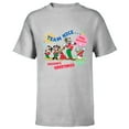 thumbnail image 1 of Disney Mickey & Pals Christmas Holiday Team Nice…and Naughty - Short Sleeve T-Shirt for Kids - Customized-Athletic Heather, 1 of 5