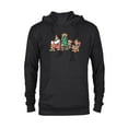 thumbnail image 1 of Disney Mickey & Pals Gingerbread Cookies and Christmas Tree - Pullover Hoodie for Adults – Customized-Black, 1 of 5