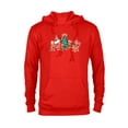 thumbnail image 1 of Disney Mickey & Pals Gingerbread Cookies and Christmas Tree - Pullover Hoodie for Adults – Customized-Red Heather, 1 of 5
