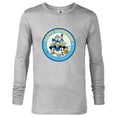 thumbnail image 1 of Disney Mickey & Pals Holiday Circle Happy Hanukkah! - Long Sleeve T-Shirt for Men - Customized-Athletic Heather, 1 of 5