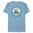 thumbnail image 1 of Disney Mickey & Pals Holiday Circle Happy Hanukkah! - Short Sleeve Blended T-Shirt for Adults - Customized-Ocean Blue, 1 of 5