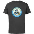 thumbnail image 1 of Disney Mickey & Pals Holiday Circle Happy Hanukkah! - Short Sleeve Cotton T-Shirt for Adults - Customized-Charcoal, 1 of 5