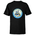 thumbnail image 1 of Disney Mickey & Pals Holiday Circle Happy Hanukkah! - Short Sleeve T-Shirt for Kids - Customized-Black, 1 of 5